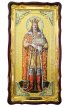 Храмовая икона Стефан Великий ростовая в фигурном киоте 61 Х 112 см, арт ХБИ-426
