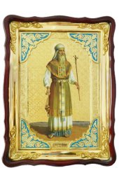 Храмовая икона Аарон Праотец в фигурном киоте 60 Х 80 см, арт ХБИ-439