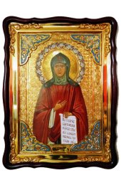 Храмовая икона Рахиль Бородинская в фигурном киоте 60 Х 80 см, арт ХБИ-454