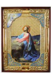 Храмовая икона Моление о Чаше в прямом киоте с багетом 58 Х 79 см, арт ХБИ-521