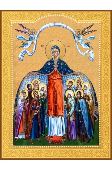 Икона Покров Пресвятой Богородицы, арт ДМИ-539