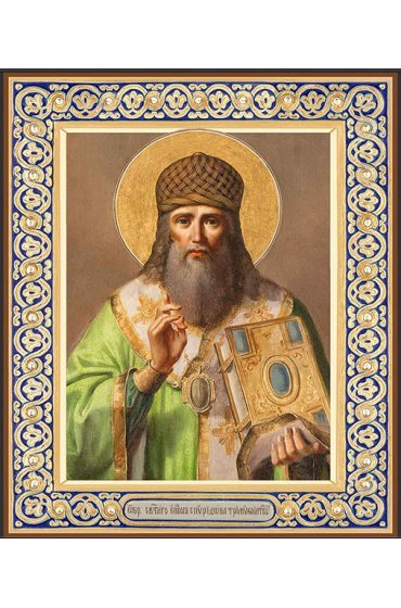 Икона Спиридон Тримифунтский, арт ДМИ-022