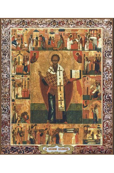 Икона Василий Великий, арт ДМИ-038