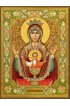 Икона Богоматерь Неупиваемая чаша с золотым фоном, арт ДМИ-061-2