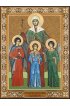 Икона Вера, Надежда, Любовь и их мать София, арт ДМИ-124