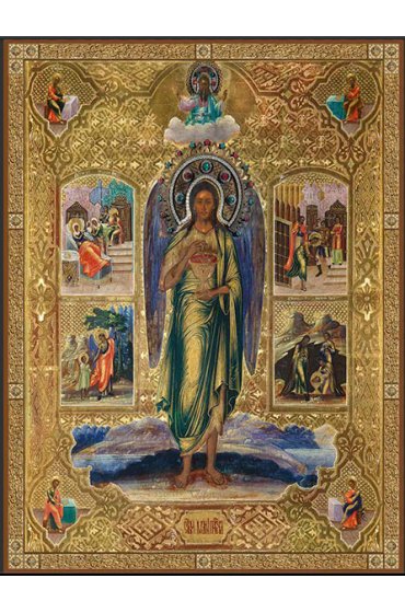 Икона Иоанн Предтеча с житием, арт ДМИ-145