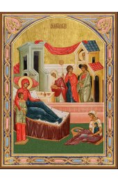 Икона Рождество Пресвятой Богородицы с рамкой, арт ДМИ-165-1