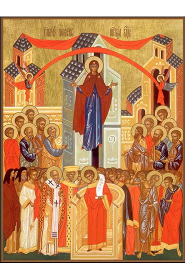 Икона Покров Пресвятой Богородицы, арт ДМИ-170-2