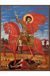 Икона Димитрий Солунский на коне, арт ДМИ-201