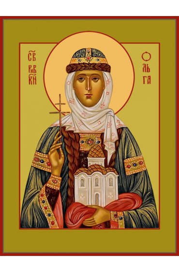Икона Ольга равноапостольная, арт ДМИ-336-1