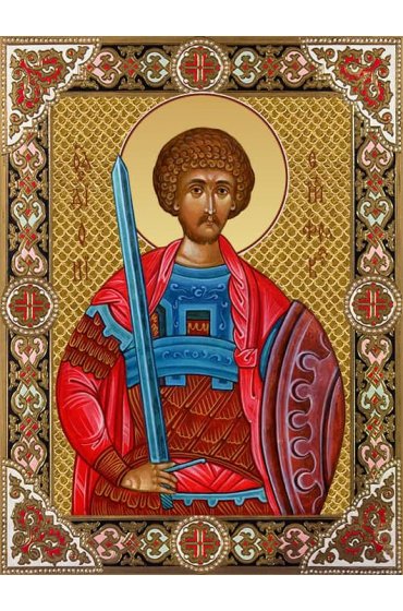 Икона Дионисий Фракийский с рамкой, арт ДМИ-347-2
