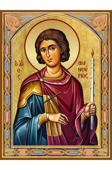 Икона Фанурий Родосский, арт ДМИ-377