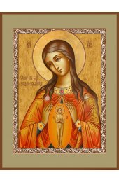 Икона Божья Матерь Помощница в родах, арт ДМИ-380