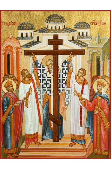 Икона Воздвижение Креста Господня, арт ДМИ-390