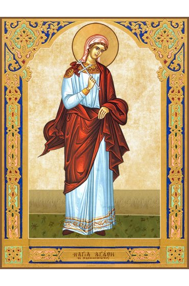 Икона Агафия Панормская, арт ДМИ-393