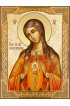 Икона Божья Матерь Помощница в родах c рамкой, арт ДМИ-401