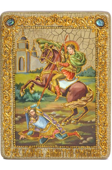 Икона Чудо Дмитрия Солунского о царе Калояне, арт ИРП-2204