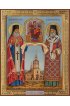 Храмовая икона Лука Крымский и Нектарий Эгинский, арт ДМИХ-055