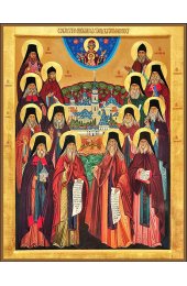Храмовая икона Оптинские старцы, арт ДМИХ-165