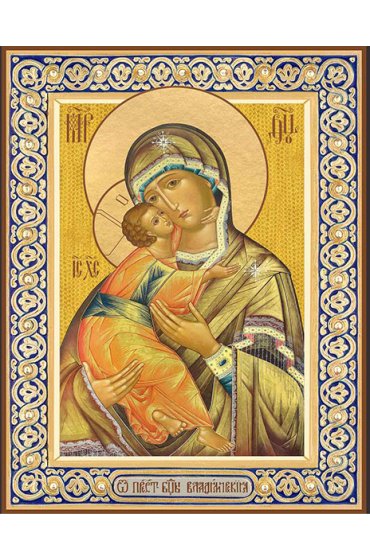Храмовая икона Богородица Владимирская, арт ДМИХ-191