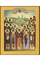 Храмовая икона Собор Глинских Старцев, арт ДМИХ-203