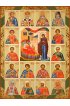 Храмовая икона Собор святых, целителей и чудотворцев, арт ДМИХ-311