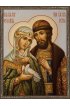 Храмовая икона Петр и Феврония c рамкой, арт ДМИХ-333