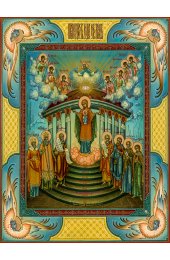 Храмовая икона София Премудрость Божия c рамкой, арт ДМИХ-340