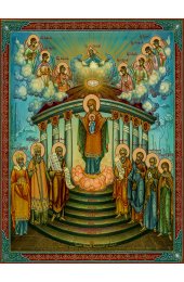 Храмовая икона София Премудрость Божия c рамкой, арт ДМИХ-341