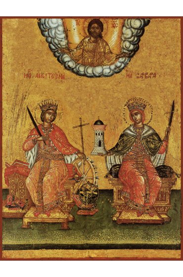 Храмовая икона Екатерина и Варвара, арт ДМИХ-380