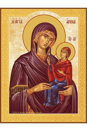 Храмовая икона Анна праведная, мать Богородицы, арт ДМИХ-382