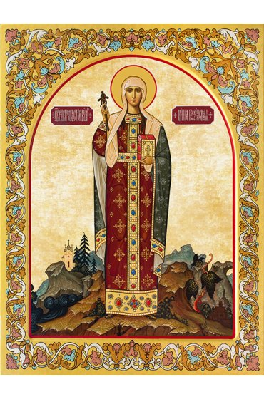 Храмовая икона Нина равноапостольная, арт ДМИХ-383