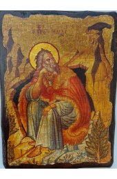 Икона Илья Пророк под старину (17 х 23 см), арт IDR-1013