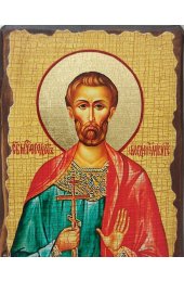Икона Богдан Анкирский под старину (13 х 17,5 см), арт IDR-501