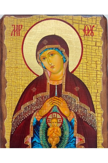 Икона Божья Матерь Помощница в Родах (13 х 17,5 см), арт IDR-902
