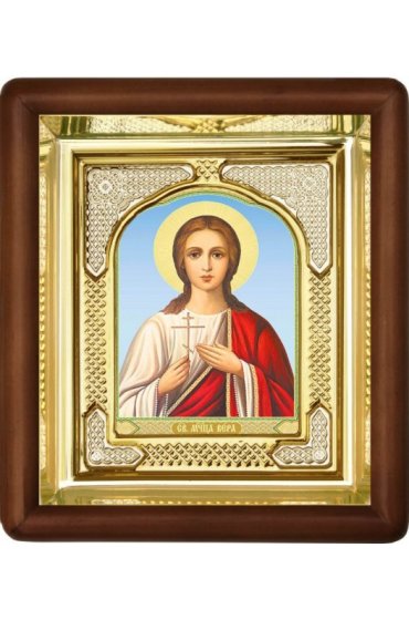 Икона Вера Мученица (16,5 х 19,5 см), арт IDR-206