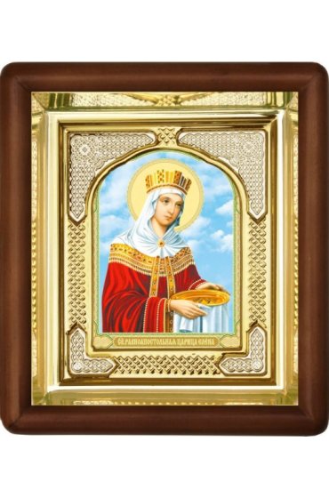 Икона Елена Равноапостольная (16,5 х 19,5 см), арт IDR-246