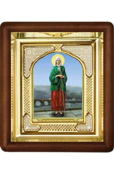 Икона Ксения Петербургская, ростовая (16,5 х 19,5 см), арт IDR-303