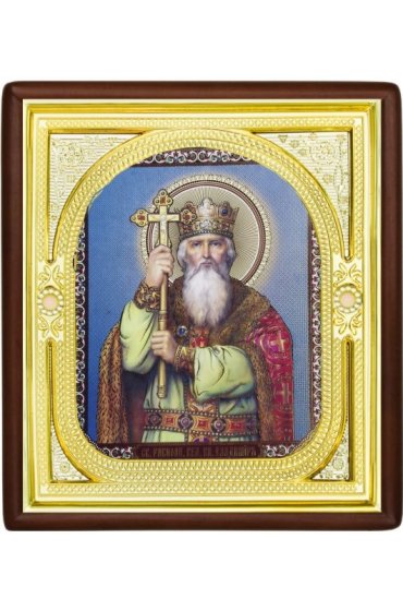 Икона Владимир Равноапостольный Князь (26 х 29 см), арт IDR-821