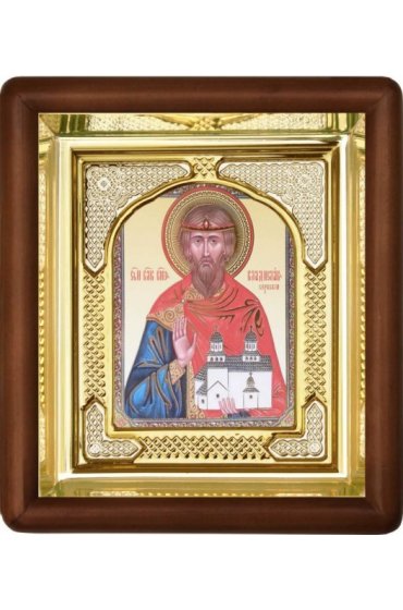 Икона Владислав Сербский (16,5 х 19,5 см), арт IDR-828