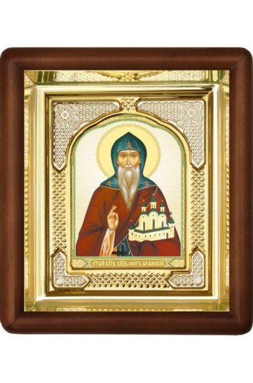 Икона Олег Брянский (16,5 х 19,5 см), арт IDR-832