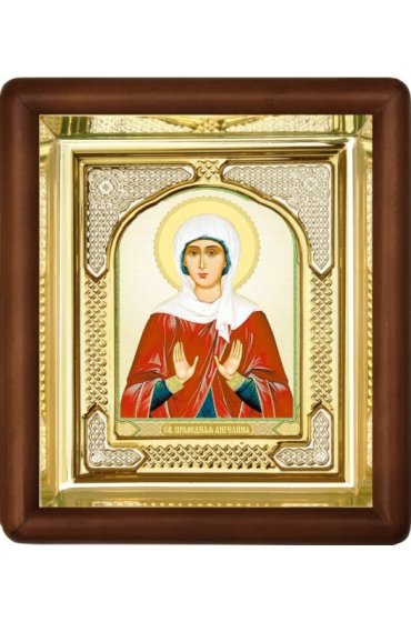 Икона Ангелина Праведная (16,5 х 19,5 см), арт IDR-836