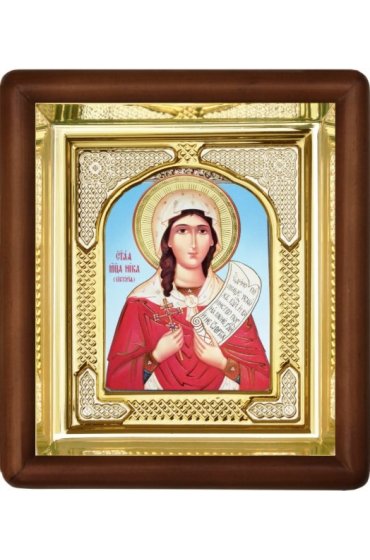 Икона Ника (Виктория) Мученица (16,5 х 19,5 см), арт IDR-843