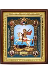 Икона Георгий Победоносец (20 х 23 см), арт IDR-848