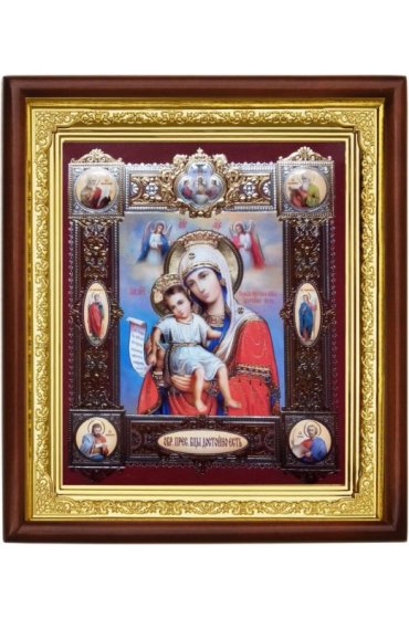 Икона Божией Матери Достойно Есть (20 х 23 см), арт IDR-857