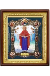 Икона Покров Пресвятой Богородицы (20 х 23 см), арт IDR-858