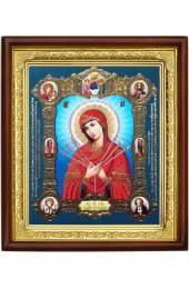Икона Божией Матери Умягчение злых сердец (Семистрельная) (20 х 23 см), арт IDR-862