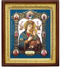 Икона Божией Матери Страстная (20 х 23 см), арт IDR-866