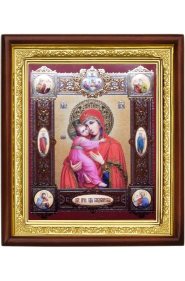 Икона Божией Матери Владимирская (20 х 23 см), арт IDR-867