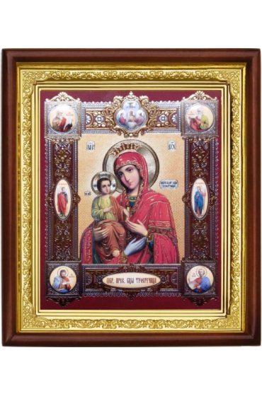 Икона Божией Матери Троеручица (20 х 23 см), арт IDR-868